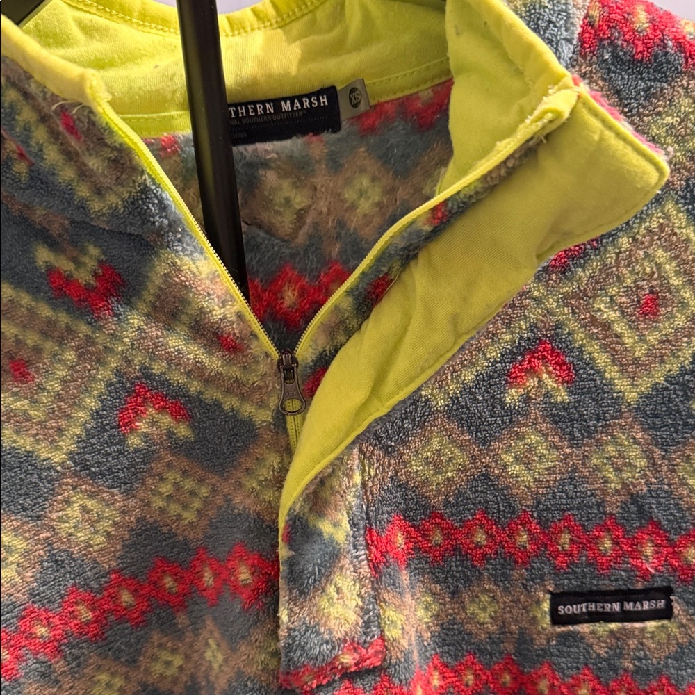 Southern Marsh Multicolor Patterned Pullover - image 5